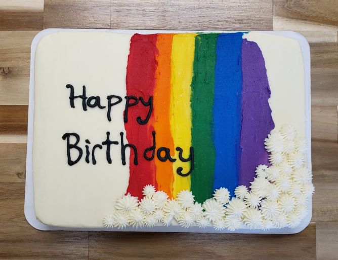Gluten Free Red Velvet Sheet Cake w/ Cream Cheese Frosting